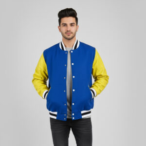 Men's Wool-Blend Letterman Jacket
