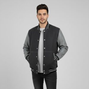 Men's Wool-Blend Letterman Jacket